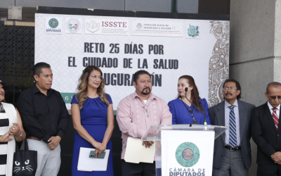 INAUGURAN EN LA CÁMARA DE DIPUTADOS EL “RETO DE LOS 25 DÍAS POR EL CUIDADO DE LA SALUD”